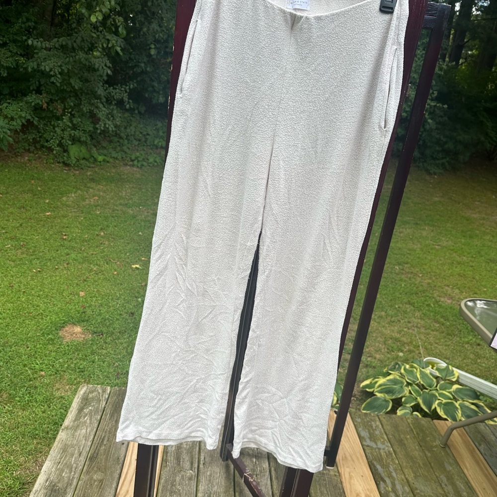 Altar'd State Cream Textured Pants